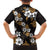 Hawaiian Hibiscus Tribal Floral Brown Family Matching Summer Maxi Dress and Hawaiian Shirt Polynesian Tapa Pattern - Polynesian Pride
