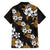 Hawaiian Hibiscus Tribal Floral Brown Family Matching Summer Maxi Dress and Hawaiian Shirt Polynesian Tapa Pattern - Polynesian Pride