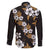 Hawaiian Hibiscus Tribal Floral Brown Family Matching Summer Maxi Dress and Hawaiian Shirt Polynesian Tapa Pattern - Polynesian Pride