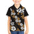 Hawaiian Hibiscus Tribal Floral Brown Family Matching Summer Maxi Dress and Hawaiian Shirt Polynesian Tapa Pattern - Polynesian Pride