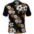 Hawaiian Hibiscus Tribal Floral Brown Polo Shirt Polynesian Tapa Pattern - Polynesian Pride