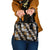Hawaiian Hibiscus Tribal Floral Brown Shoulder Handbag Polynesian Tapa Pattern - Polynesian Pride