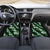 Hawaiian Hibiscus Tribal Floral Green Car Mats Polynesian Tapa Pattern - Polynesian Pride