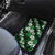 Hawaiian Hibiscus Tribal Floral Green Car Mats Polynesian Tapa Pattern - Polynesian Pride