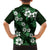 Hawaiian Hibiscus Tribal Floral Green Family Matching Summer Maxi Dress and Hawaiian Shirt Polynesian Tapa Pattern - Polynesian Pride