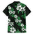 Hawaiian Hibiscus Tribal Floral Green Family Matching Summer Maxi Dress and Hawaiian Shirt Polynesian Tapa Pattern - Polynesian Pride