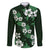 Hawaiian Hibiscus Tribal Floral Green Family Matching Summer Maxi Dress and Hawaiian Shirt Polynesian Tapa Pattern - Polynesian Pride