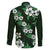Hawaiian Hibiscus Tribal Floral Green Family Matching Summer Maxi Dress and Hawaiian Shirt Polynesian Tapa Pattern - Polynesian Pride