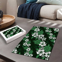 Hawaiian Hibiscus Tribal Floral Green Puzzle Polynesian Tapa Pattern LT01 - Polynesian Pride