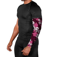 Hawaiian Hibiscus Tribal Floral Pink Arm Sleeves Polynesian Tapa Pattern LT01 - Polynesian Pride