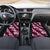 Hawaiian Hibiscus Tribal Floral Pink Car Mats Polynesian Tapa Pattern - Polynesian Pride