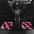 Hawaiian Hibiscus Tribal Floral Pink Car Mats Polynesian Tapa Pattern - Polynesian Pride