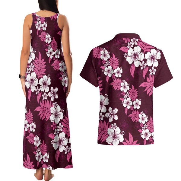 Your Matter Suicide Prevention Couples Matching Tank Maxi Dress and Hawaiian Shirt Purple Polynesian Tribal LT9 main image 1