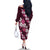Hawaiian Hibiscus Tribal Floral Pink Family Matching Off The Shoulder Long Sleeve Dress and Hawaiian Shirt Polynesian Tapa Pattern - Polynesian Pride