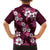 Hawaiian Hibiscus Tribal Floral Pink Family Matching Summer Maxi Dress and Hawaiian Shirt Polynesian Tapa Pattern - Polynesian Pride
