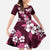 Hawaiian Hibiscus Tribal Floral Pink Family Matching Summer Maxi Dress and Hawaiian Shirt Polynesian Tapa Pattern - Polynesian Pride