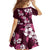 Hawaiian Hibiscus Tribal Floral Pink Family Matching Summer Maxi Dress and Hawaiian Shirt Polynesian Tapa Pattern - Polynesian Pride