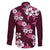 Hawaiian Hibiscus Tribal Floral Pink Family Matching Summer Maxi Dress and Hawaiian Shirt Polynesian Tapa Pattern - Polynesian Pride