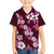 Hawaiian Hibiscus Tribal Floral Pink Family Matching Summer Maxi Dress and Hawaiian Shirt Polynesian Tapa Pattern - Polynesian Pride