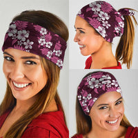 Hawaiian Hibiscus Tribal Floral Pink Neck Gaiter Polynesian Tapa Pattern - Polynesian Pride