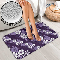 Hawaiian Hibiscus Tribal Floral Purple Bathroom Set Polynesian Tapa Pattern - Polynesian Pride