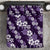 Hawaiian Hibiscus Tribal Floral Purple Bedding Set Polynesian Tapa Pattern - Polynesian Pride