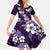 Hawaiian Hibiscus Tribal Floral Purple Family Matching Off Shoulder Maxi Dress and Hawaiian Shirt Polynesian Tapa Pattern - Polynesian Pride