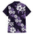 Hawaiian Hibiscus Tribal Floral Purple Family Matching Tank Maxi Dress and Hawaiian Shirt Polynesian Tapa Pattern - Polynesian Pride