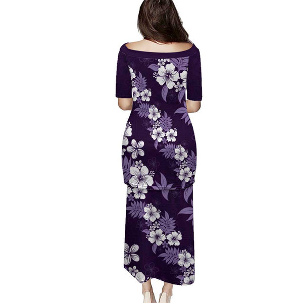 Pohnpei State Puletasi Floral Spirit Sage Green main image 1