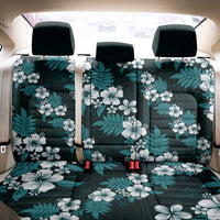 Hawaiian Hibiscus Tribal Floral Teal Back Car Seat Cover Polynesian Tapa Pattern - Polynesian Pride