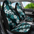 Hawaiian Hibiscus Tribal Floral Teal Car Seat Cover Polynesian Tapa Pattern - Polynesian Pride