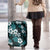 Hawaiian Hibiscus Tribal Floral Teal Luggage Cover Polynesian Tapa Pattern - Polynesian Pride