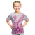 Personalised New Zealand Pink Fern Breast Cancer Kid T Shirt Polynesian Pattern