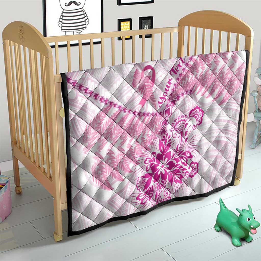 Personalised New Zealand Pink Fern Breast Cancer Quilt Polynesian Pattern LT01 - Polynesian Pride