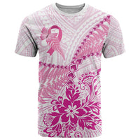 Personalised New Zealand Pink Fern Breast Cancer T Shirt Polynesian Pattern LT01 Pink - Polynesian Pride