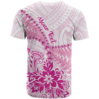Personalised New Zealand Pink Fern Breast Cancer T Shirt Polynesian Pattern LT01 - Polynesian Pride
