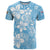Fiji Tapa Pattern T Shirt Plumeria Floral