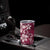 Plumeria Floral Tapa Pattern Ruby Pink Tumbler Cup