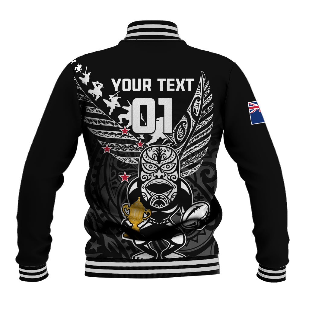 Custom New Zealand Silver Fern Rugby Baseball Jacket Aotearoa Champion 2023 World Cup LT01 - Polynesian Pride