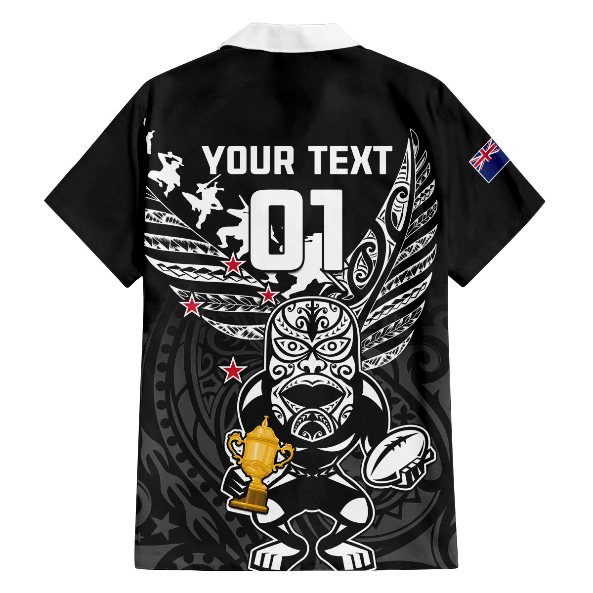 Custom New Zealand Silver Fern Rugby Family Matching Puletasi Dress and Hawaiian Shirt Aotearoa Champion 2023 World Cup LT01 - Polynesian Pride