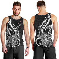 New Zealand Waitangi Day Men Tank Top Aotearoa Te Tiriti O Waitangi Kiwi Black Version LT01 - Polynesian Pride