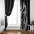 New Zealand Waitangi Day Window Curtain Aotearoa Te Tiriti O Waitangi Kiwi Black Version LT01 - Polynesian Pride