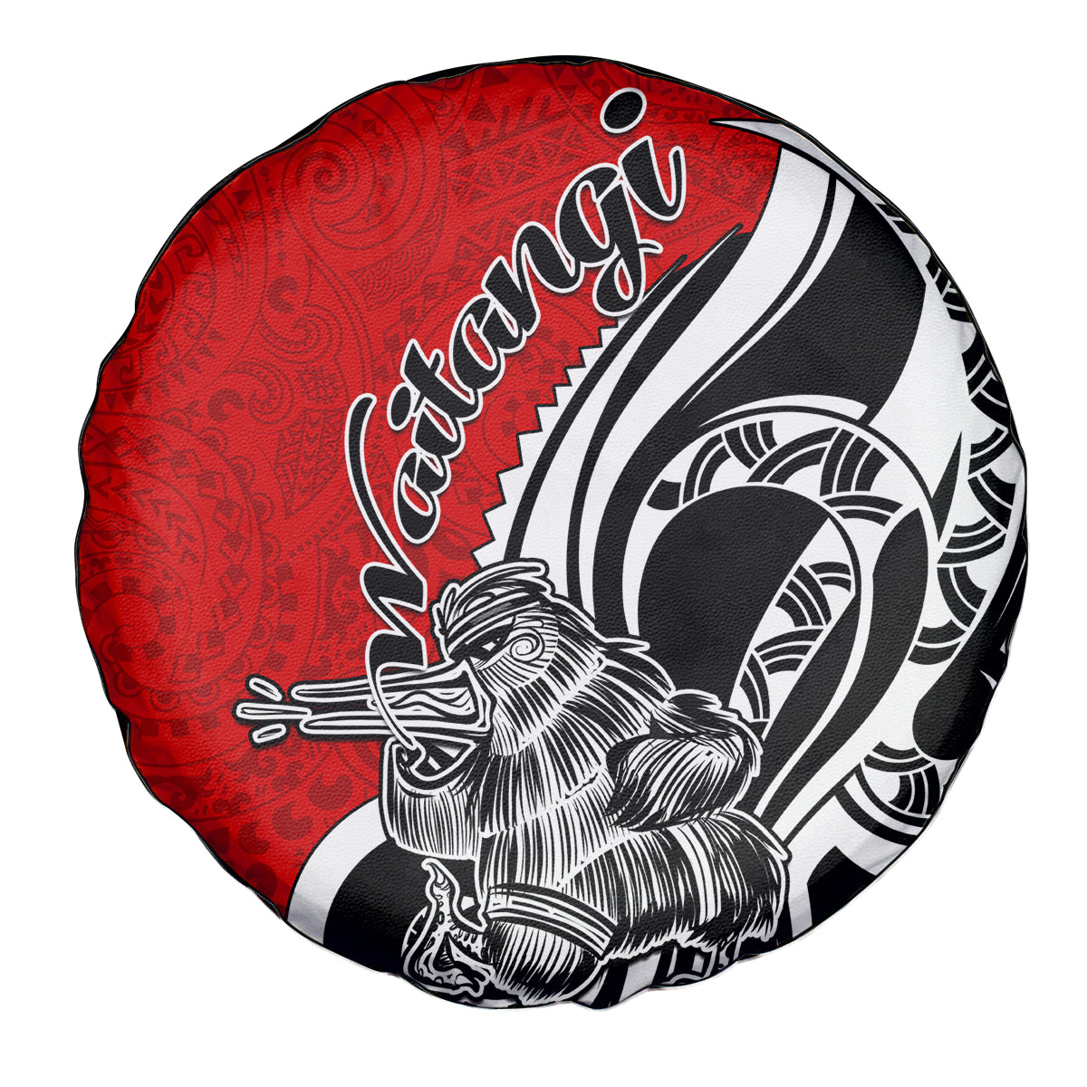 New Zealand Waitangi Day Spare Tire Cover Aotearoa Te Tiriti O Waitangi Kiwi Red Version LT01 - Polynesian Pride