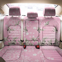 Cranes Sakura Floral Pink Pastel Back Car Seat Cover Hawaii Japan Culture - Polynesian Pride
