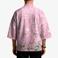 Cranes Sakura Floral Pink Pastel Kimono Hawaii Japan Culture - Polynesian Pride