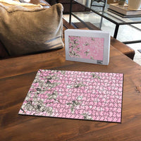 Cranes Sakura Floral Pink Pastel Puzzle Hawaii Japan Culture - Polynesian Pride