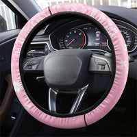 Cranes Sakura Floral Pink Pastel Steering Wheel Cover Hawaii Japan Culture - Polynesian Pride
