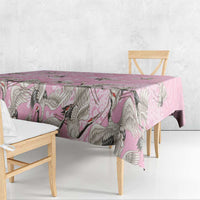 Cranes Sakura Floral Pink Pastel Tablecloth Hawaii Japan Culture - Polynesian Pride