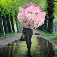 Cranes Sakura Floral Pink Pastel Umbrella Hawaii Japan Culture - Polynesian Pride