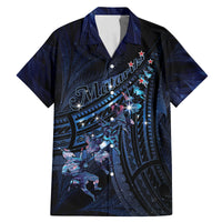 Personalised Matariki Paua Shell New Zealand Family Matching Mermaid Dress and Hawaiian Shirt Haka Dance At The Starry Night